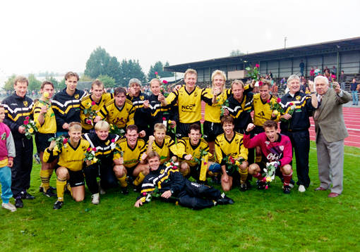 IFK Hässleholm segrade i Södra Kvalettan. Bakre raden fr.