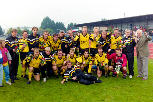 IFK Hässleholm segrade i Södra Kvalettan. Bakre raden fr.