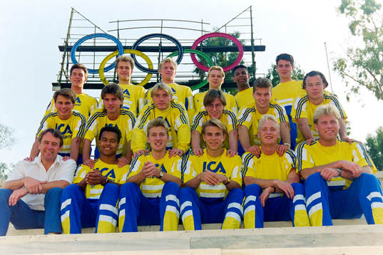 Bakre raden fr. v Patrik Andersson, Håkan Svensson,