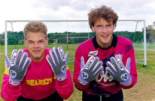 Thomas Westesson och Ulf Jacobsson, målvakter i Hässleholm