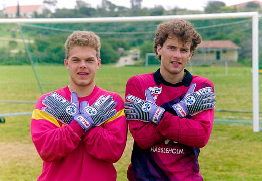 Thomas Westesson och Ulf Jacobsson, målvakter i Hässleholm