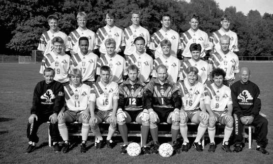 EM truppen 1992, EM 92: Bakre raden fr. v: Roland Nilsson,