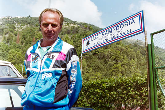  Sven-Göran Eriksson, tränare i Sampdoria.