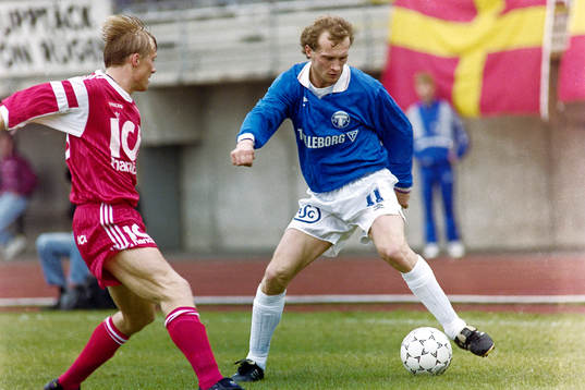  Lars Blixt, Trelleborg med bollen.