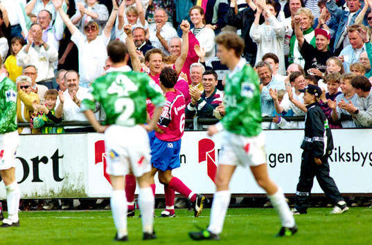  Mikael Ragvald, Helsingborg, jublar.