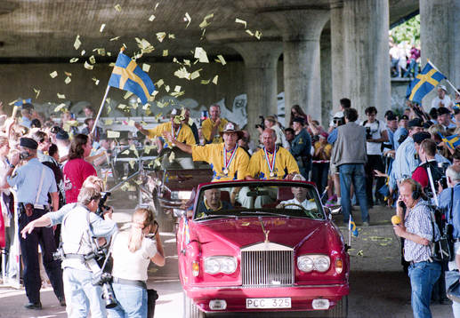 Jonas Thern, Tommy Svensson, förbundskapten och Lars-Åke