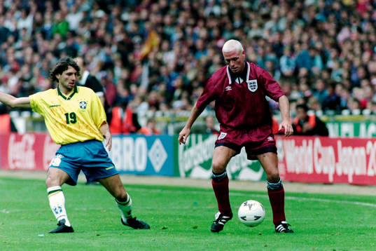 Leonardo, Brasilien och Paul Gascoigne, England
