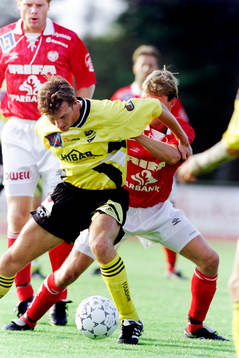  Barry Dubbeldeman, Hässleholm med bollen.