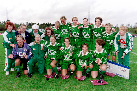 Hammarby med Lilie Persson, Pia Sundhage och Kristin