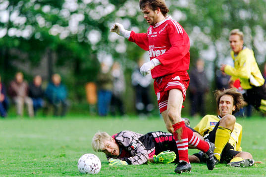 Benny Johansson, målvakt och Christian Öhrn, Hässleholm