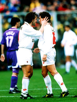 5  Roberto Donadoni och Roberto Baggio, Milan