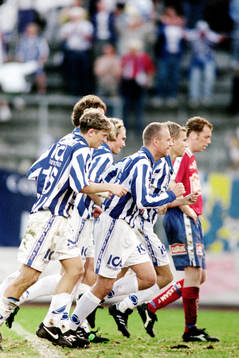  Jubel i Göteborg efter mål.