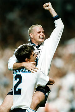 Gary Neville och Paul Gascoigne, England (Gazza)