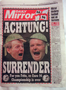 Stuart Pearce och Paul Gascoigne på Daily Mirrors första