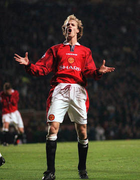 FOTBOLL -- JORDI CRUYFF, MANCHESTER UNITED 