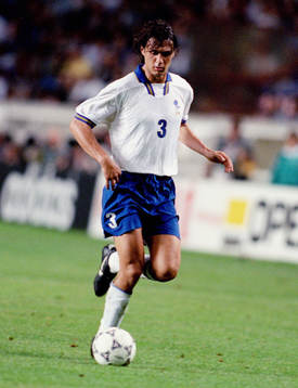 Fotboll -- Paolo Maldini, Italien