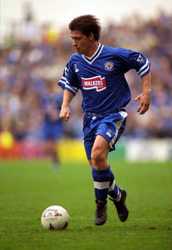 Fotboll -- Tony Cottee, Leicester 