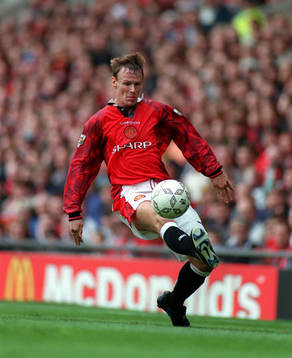 Fotboll -- Teddy Sheringham (Ted Sheringham), Manchester U (Manchester United) 