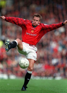 Fotboll -- Teddy Sheringham (Ted Sheringham), Manchester U (Manchester United) 