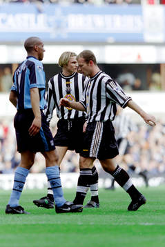  Dion Dublin, Coventry, Andreas Andersson och Alan Shearer, Newcastle. 