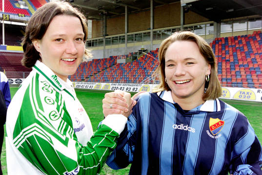  Karin Thorildsson, Hammarby och Anna Ulvbringe, Djurgården.