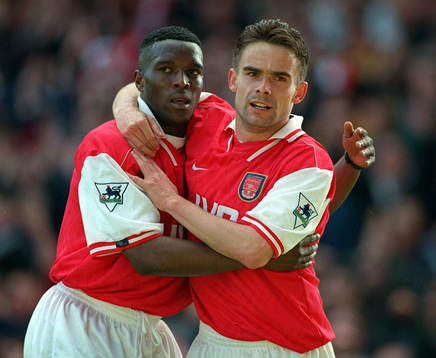 Christopher Wreh och Marc Overmars, Arsenal