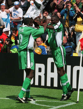  Rasheed Yekini och Garba Lawal, Nigeria