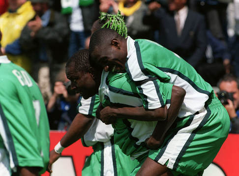  Rasheed Yekini och Garba Lawal, Nigeria