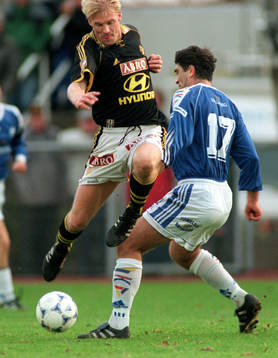  Johan Mjällby och Amir Teljigovic, Trelleborgs FF
