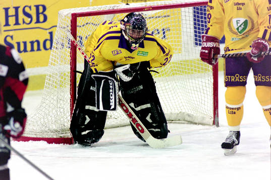Patrik Haltia, målvakt i Färjestad