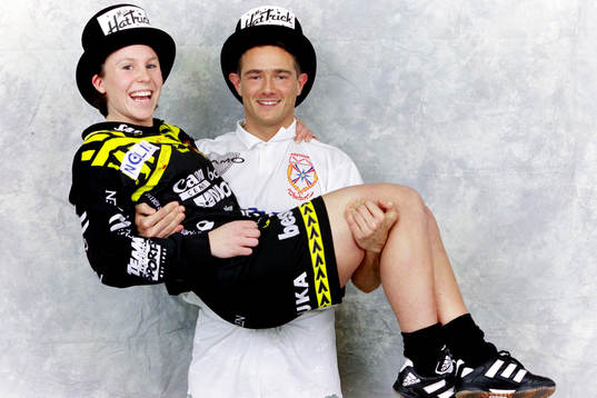  Segrarna Hanna Ljungberg, Umeå IK och Mario Jadonic, Assyriska. 