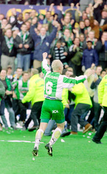 Hammarbys Christer Fursth jublar